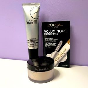 Nearly New Priming Makeup Bundle: MAC Mattifine, LM Translucent Powder